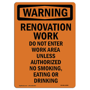 Renovation Work Do Not Enter Work Area