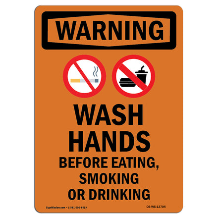 Wash Hands Before Eating Drinking Spanish