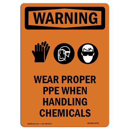 Wear Proper PPE Handling Chemicals