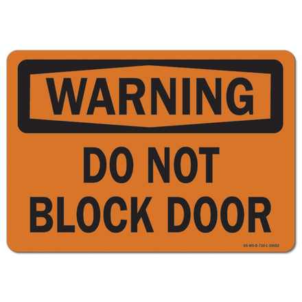 Do Not Block Door