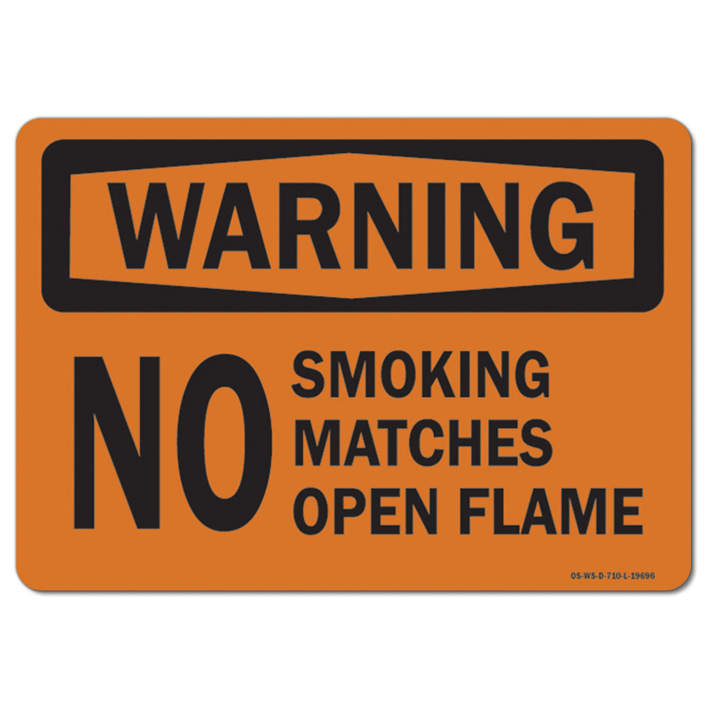 No Smoking Matches or Open Flame