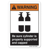 Be Sure Cylinder Is Properly Supported And Capped