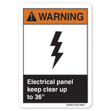 Electrical Panel Keep Clear Up To 36