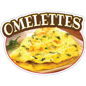Omelettes Die-Cut Decal