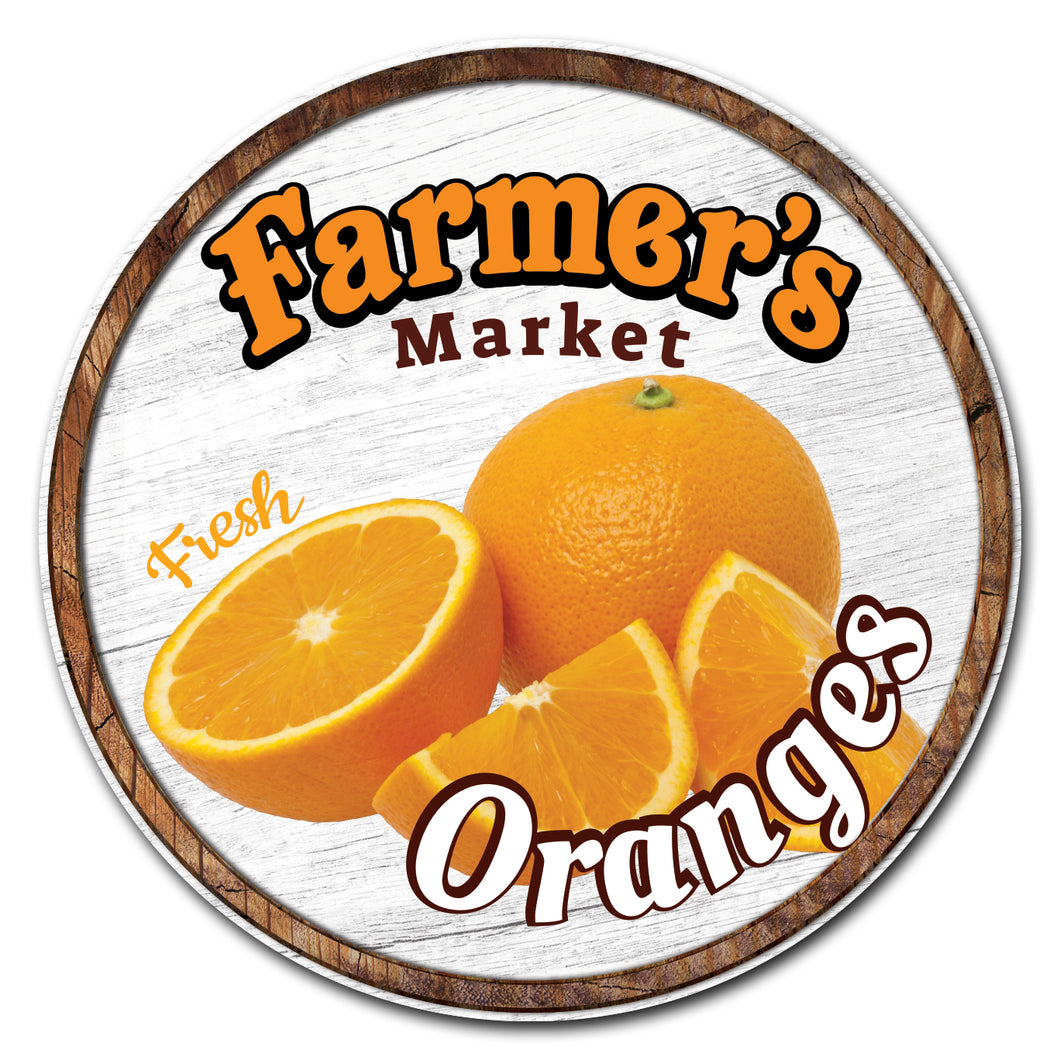 Farmer's Market Oranges Circle