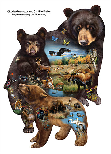 Brown Bears Nature Lover Vinyl Decal Sticker