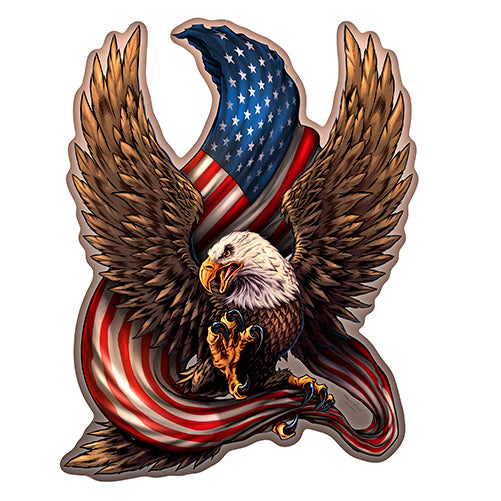 Patriotic Eagle Vinyl Decal Sticker