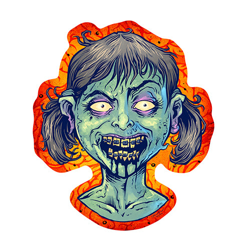 Zombie Girl Vinyl Decal Sticker