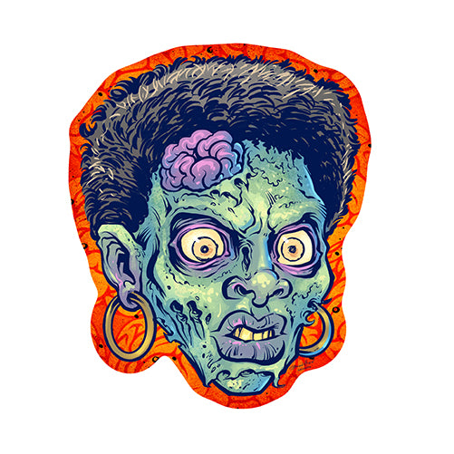 Zombie Woman Vinyl Decal Sticker