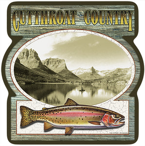 Cutthroat Country Trout Vinyl Decal Sticker