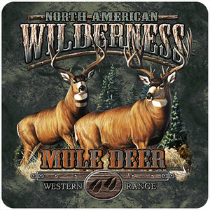 Mule Deer Wilderness Vinyl Decal Sticker