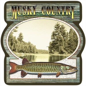 Musky Country Vinyl Decal Sticker
