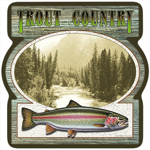 Trout Country Vinyl Decal Sticker