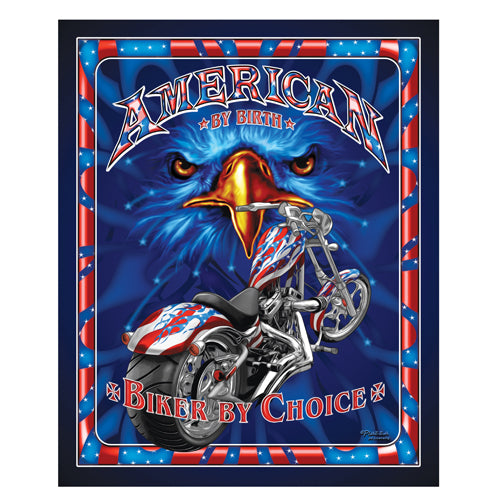 American By Birth Biker By Choice Vinyl Decal Sticker