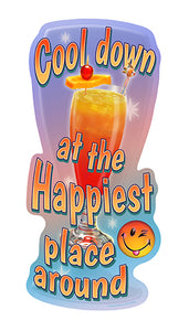 Cool Down At The Happiest Place Around Vinyl Decal Sticker