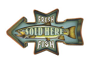 Fresh Fish Sold Here Vinyl Decal Sticker