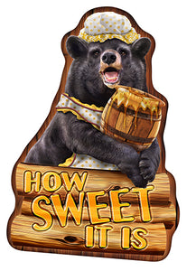 How Sweet It Is Bear Vinyl Decal Sticker