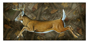 Jumping Deer Vinyl Decal Sticker