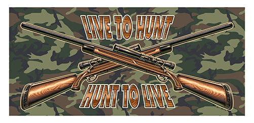 Live To Hunt Hunt To Live Vinyl Decal Sticker