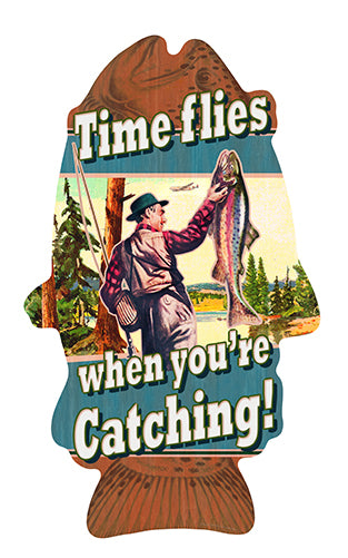 Time Flies When You're Catching Fish Vinyl Decal Sticker