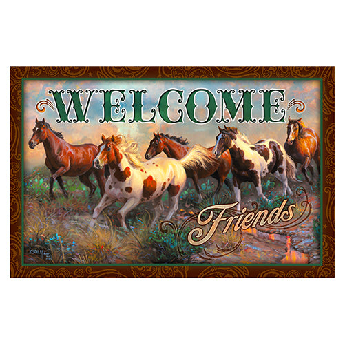 Welcome Horse Friends Vinyl Decal Sticker