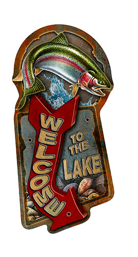 Welcome To The Lake Trout Vinyl Decal Sticker