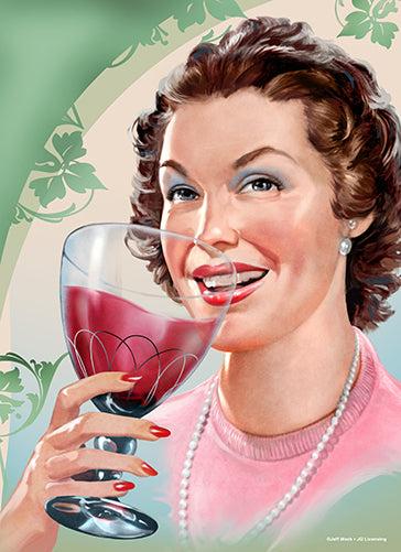 Wine Classic 50's Cook Vinyl Decal Sticker