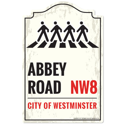 Abbey Road Novelty Sign