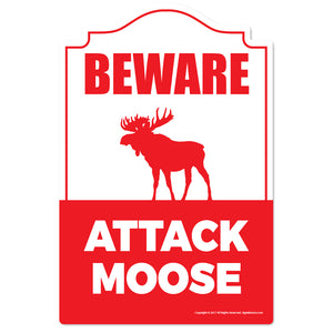 Attack Moose Vinyl Decal Sticker
