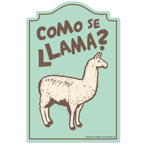 Como Se Llama Vinyl Decal Sticker