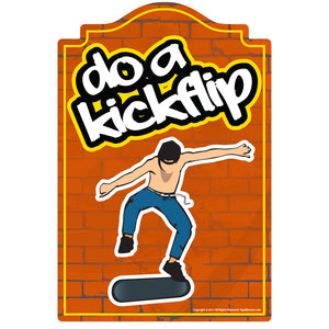 Do A Kickflip Vinyl Decal Sticker