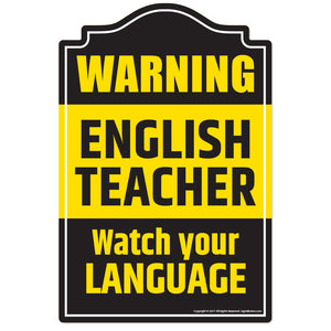 English Teacher Vinyl Decal Sticker