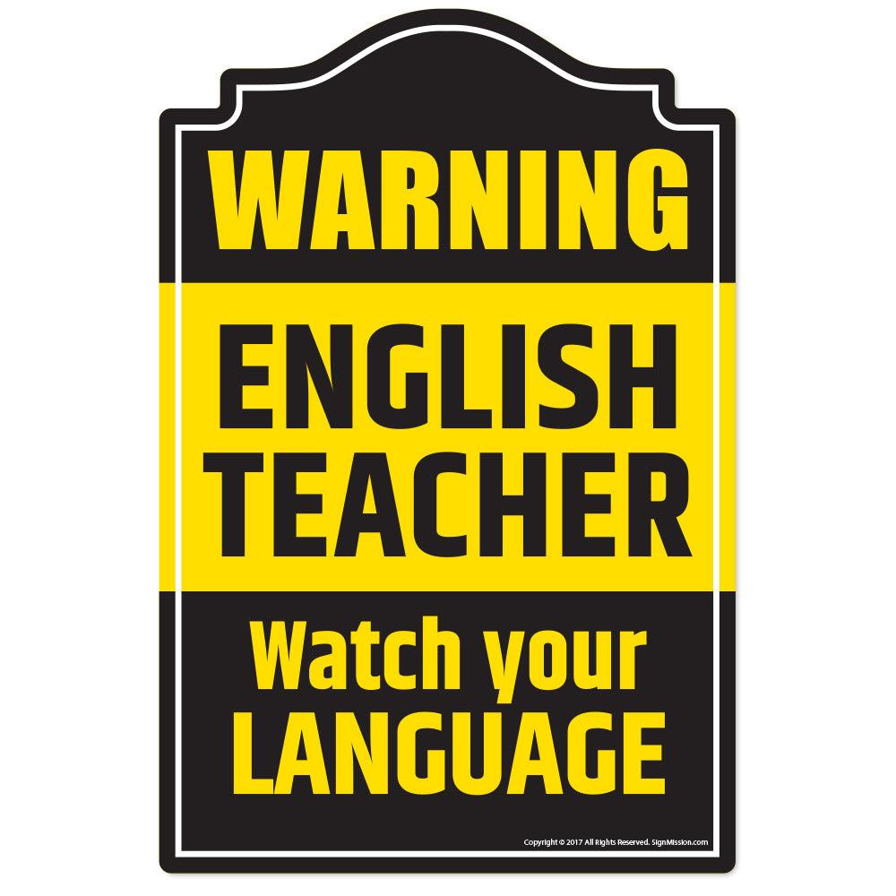 English Teacher Vinyl Decal Sticker