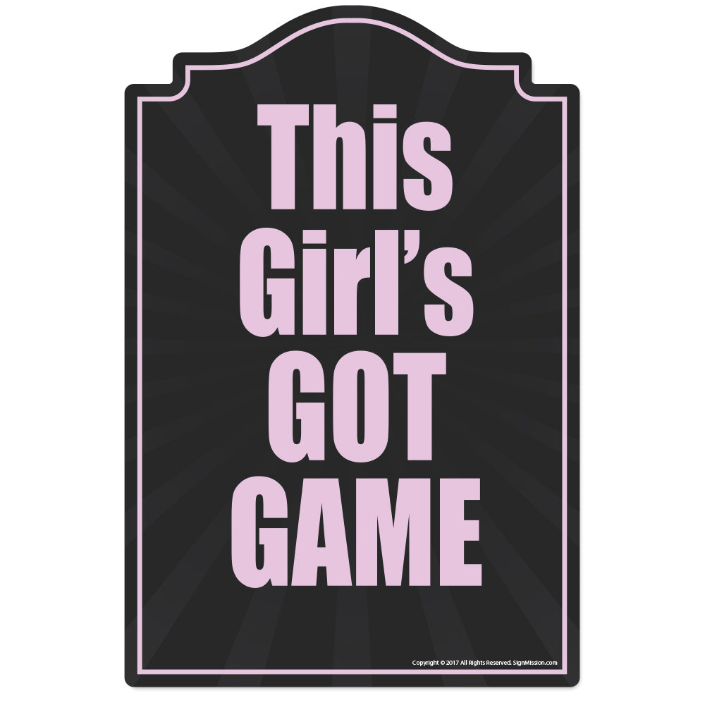Girl Got Game Vinyl Decal Sticker