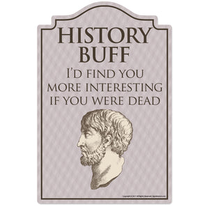 History Buff Vinyl Decal Sticker