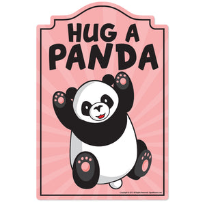 Hug A Panda Vinyl Decal Sticker