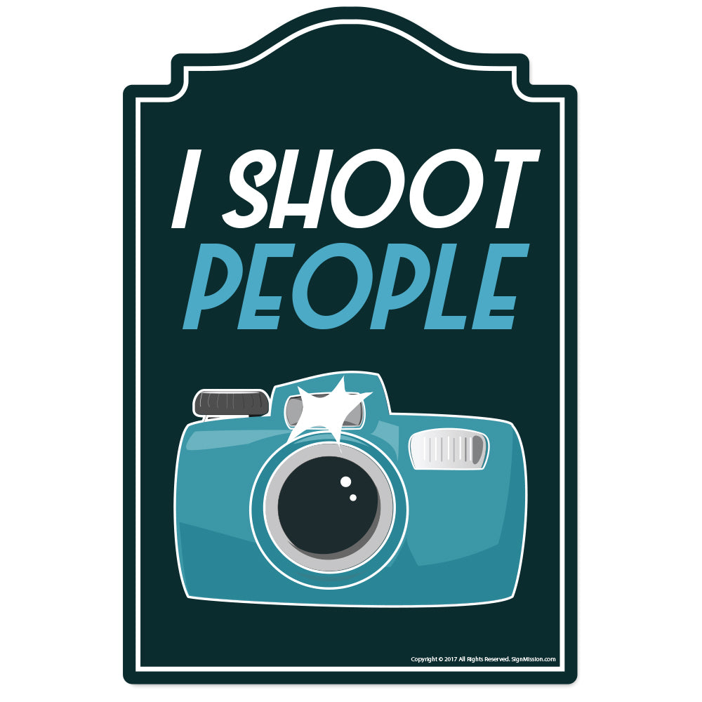 I Shoot People Vinyl Decal Sticker