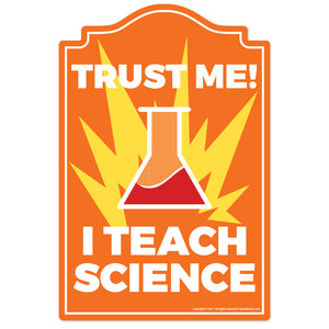 I Teach Science Vinyl Decal Sticker