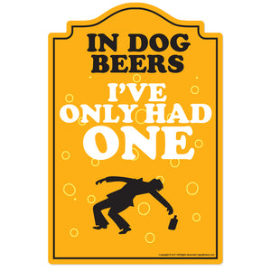 In Dog Beers Vinyl Decal Sticker