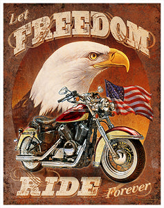 Let Freedom Ride Vinyl Decal Sticker