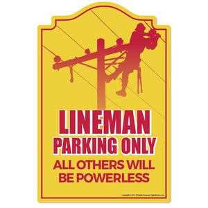 Lineman Parking Vinyl Decal Sticker