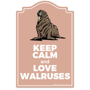 Love Walruses Vinyl Decal Sticker