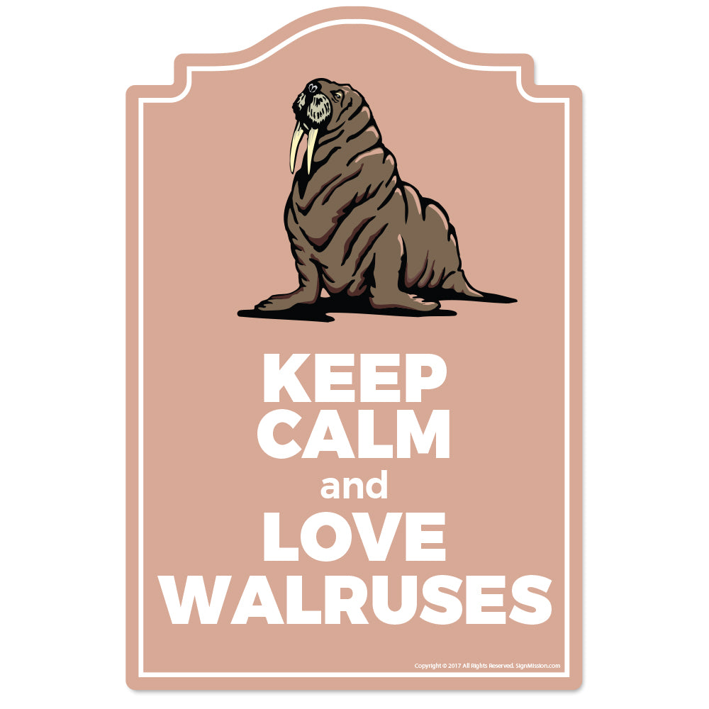 Love Walruses Vinyl Decal Sticker