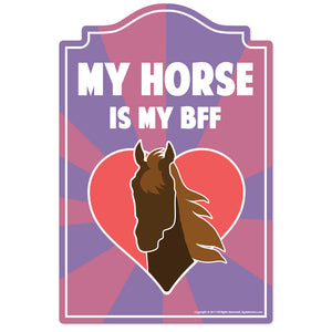 My Horse Is My Bff Vinyl Decal Sticker