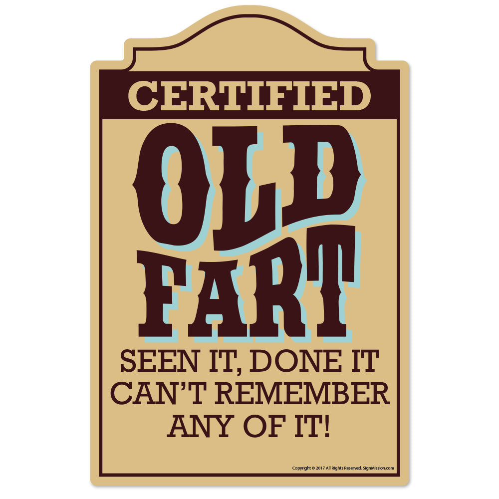 Old Fart Vinyl Decal Sticker