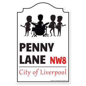 Penny Lane Street Vinyl Decal Sticker