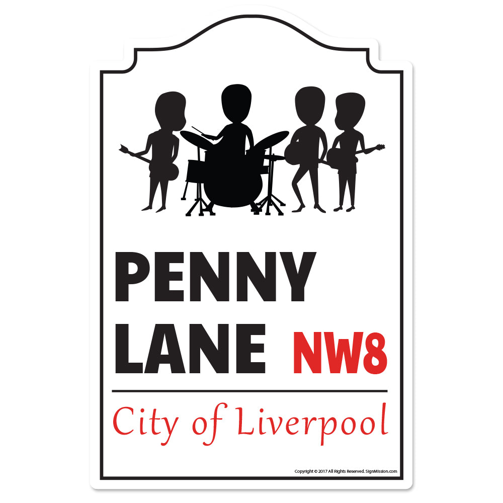 Penny Lane Novelty Sign