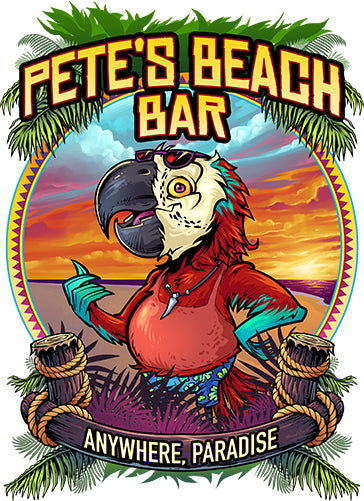 Petes Beach Bar Vinyl Decal Sticker