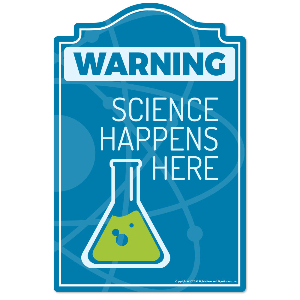 Science Happens Vinyl Decal Sticker
