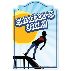 Skaters Only Vinyl Decal Sticker